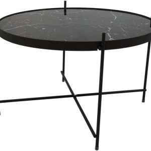 Grace rundt sidebord, svart
