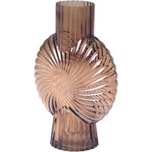 Amelia glassvase, brun