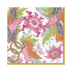 Caspari servietter lunsj tobacco leaf