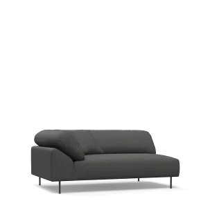 Collar open end right (arm left) - Dark grey