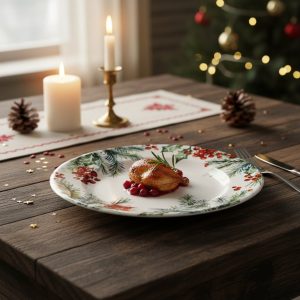 Grønn juleplate