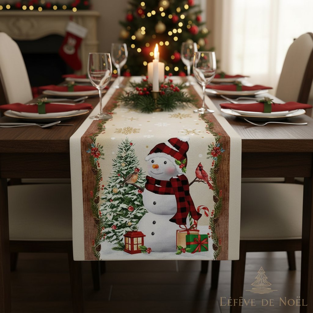 Rød og gull juleløper - Image 2