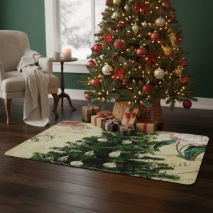 Teppe med juletre
